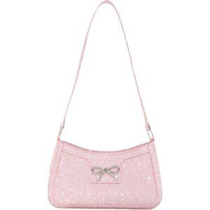 🆕Women's Pink Bling Sequin Purse Evening Ladies Sparkling Party Clutch Handbag